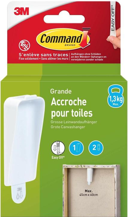 Immagine prodotto 3M Command Klebehaken 1.3 kg, Weiss, Verpackungseinheit: 1 Stück