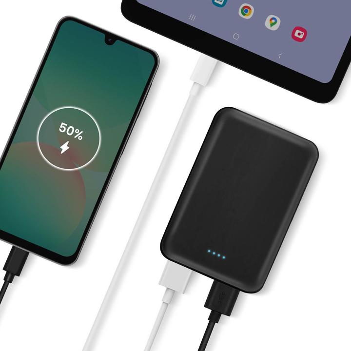 Produktbild Akashi ALTPB10COMPBL 2x USB-Ports + Micro-USB Anschluss (10000 mAh, 37 Wh)