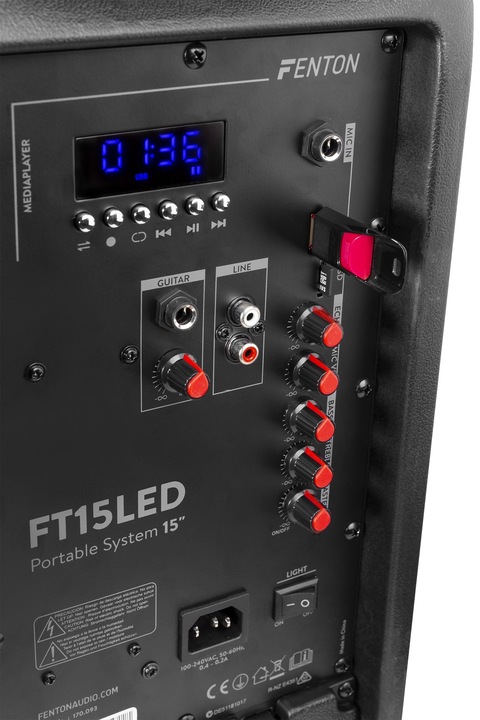 Actual product image Fenton FT15LED (8 h, Electrical connection, Rechargeable battery operated)