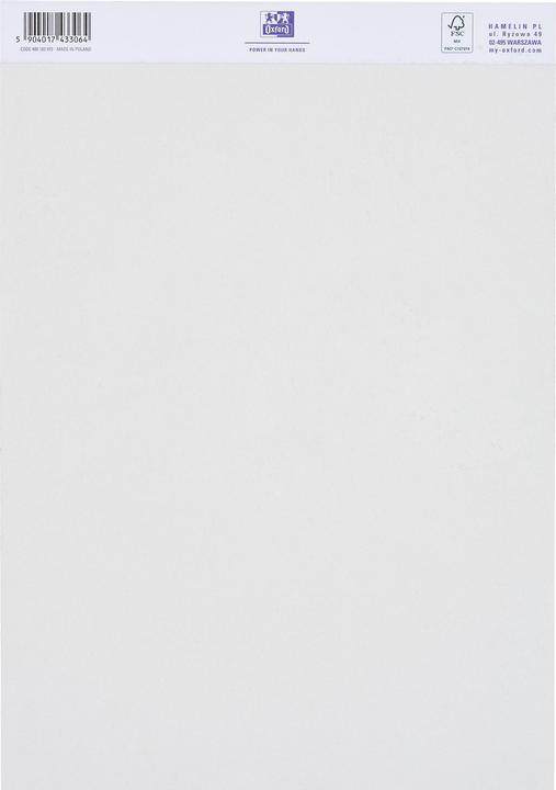 Actual product image Oxford Aquarellblock (A4, Plain, No binding)