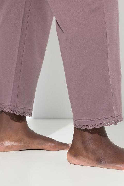 Produktbild Ulla Popken Pyjama, Zweiteiler, Lochstickerei, Zierfalte, 3/4-Arm (42, 44)