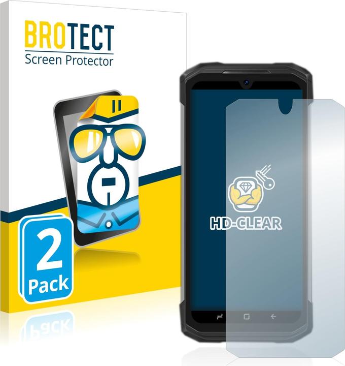 Actual product image BROTECT Screen Protector Clear (2 Piece, Doogee S98 Pro)