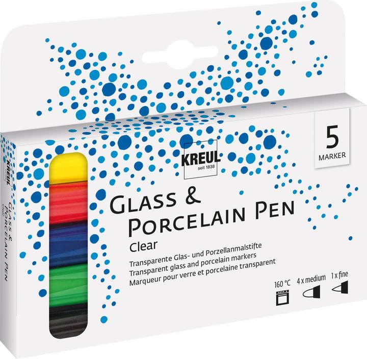 Immagine prodotto Kreul glass color pen, set da 5 (5x)