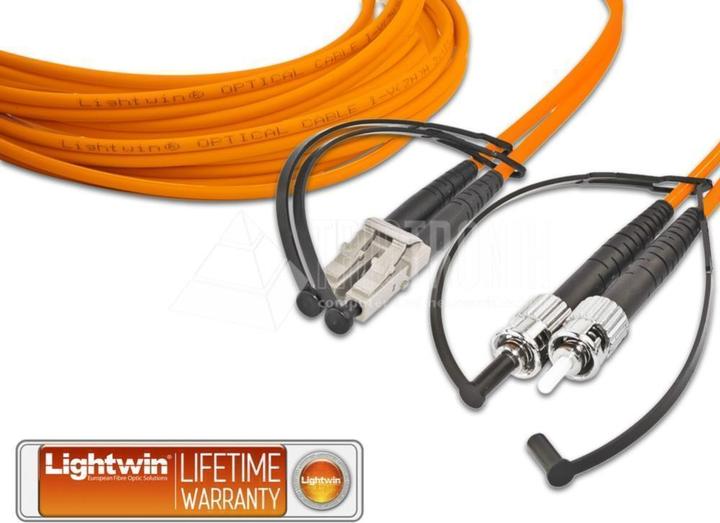Actual product image Lightwin Fibre optic duplex patch cable (UTP, CAT7a, 3 m)