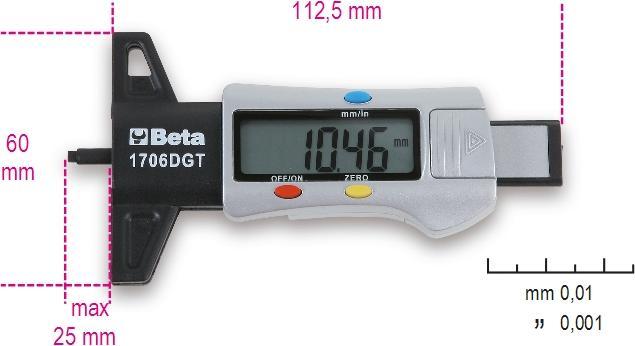 Produktbild BETA 017060011 1706Dgt-Digitales Profilmessgerät