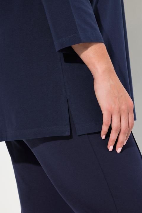 Immagine prodotto Ulla Popken Maglia con scritta, scollo a girocollo e maniche a 3/4 (56)