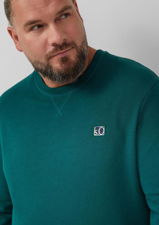 Produktbild s.Oliver Sweatshirt Sweatshirt aus Baumwollmix mit Crew Neck (3XL)