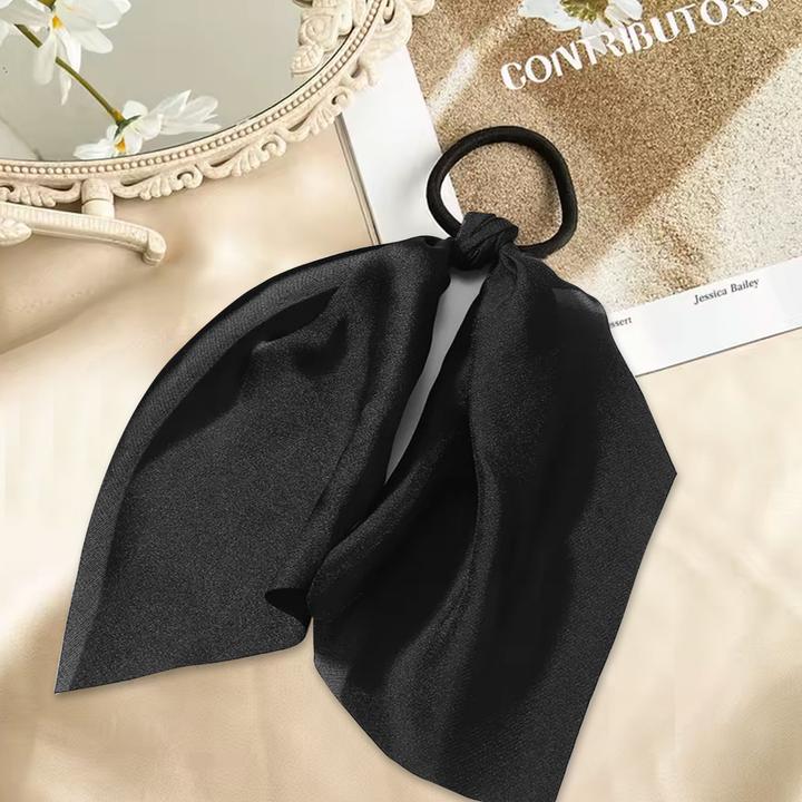 Immagine prodotto Avizar Satinband-Haargummi mit Schal (Elastico per capelli)