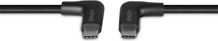 Actual product image Lindy 1.5m USB 3.2 type C cable 2 x 90° angled (32024) (1.50 m, 60 W)