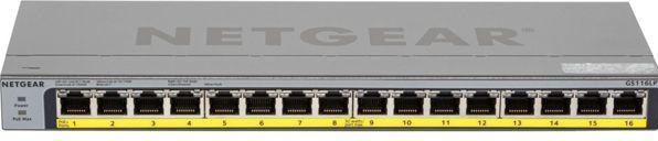 Actual product image Netgear Switch 16x GE GS116LP-100EUS unmanaged (16 ports)