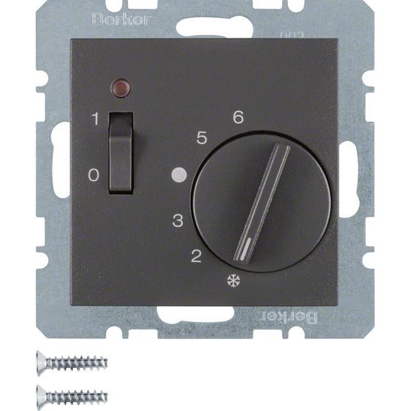 Berker Raumtemperaturregler, Thermostat, Grau