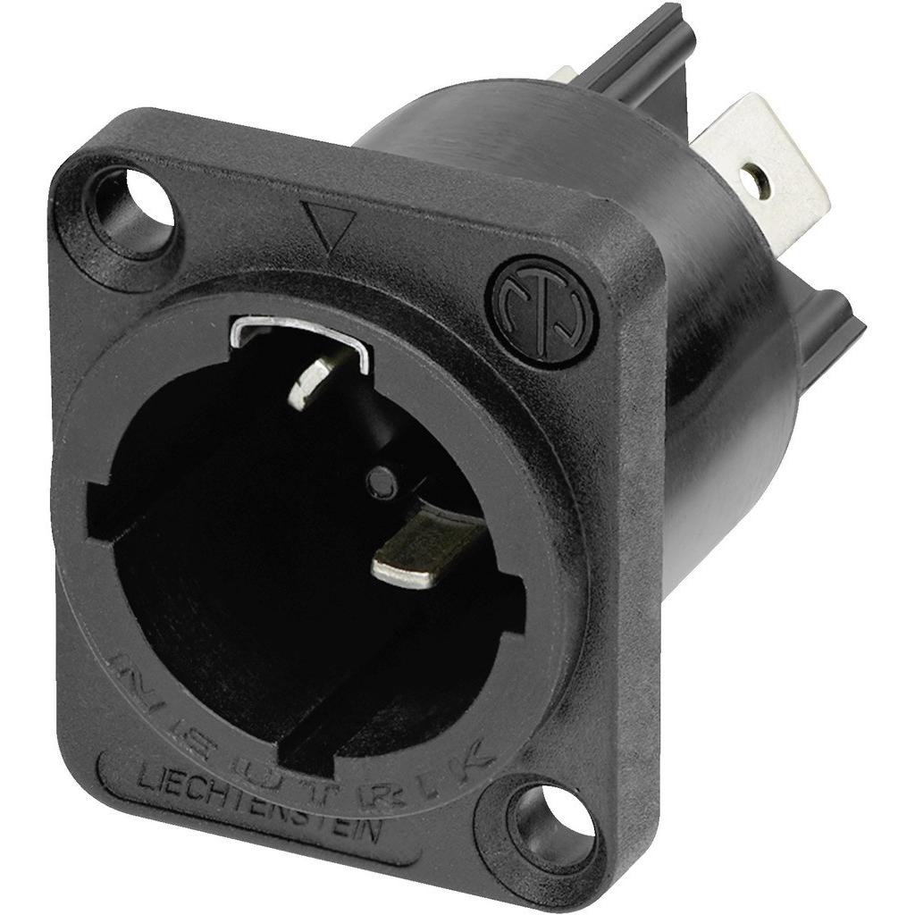 Neutrik Lautsprecher-Steckverbinder Stecker, Einbau Polzahl: 3 1 St., Elektronikkabel + Stecker, Schwarz
