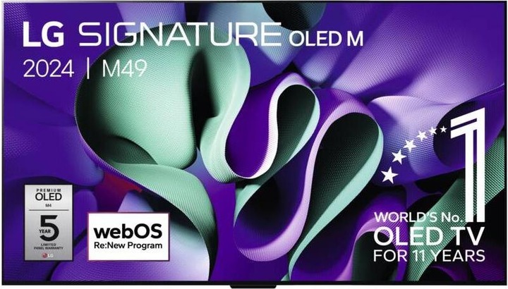 Actual product image LG OLED65M49LA OLED evo Signature TV 164 cm (65) Gallery Design (65", OLED, 4K)