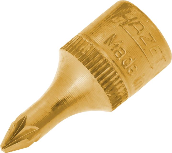 Actual product image HAZET Screwdriver socket 8507-PZ1 ∙ Square, hollow 6.3 mm (1/4 inch) ∙ Pozidriv profile PZ ∙ PZ1 (12 mm)