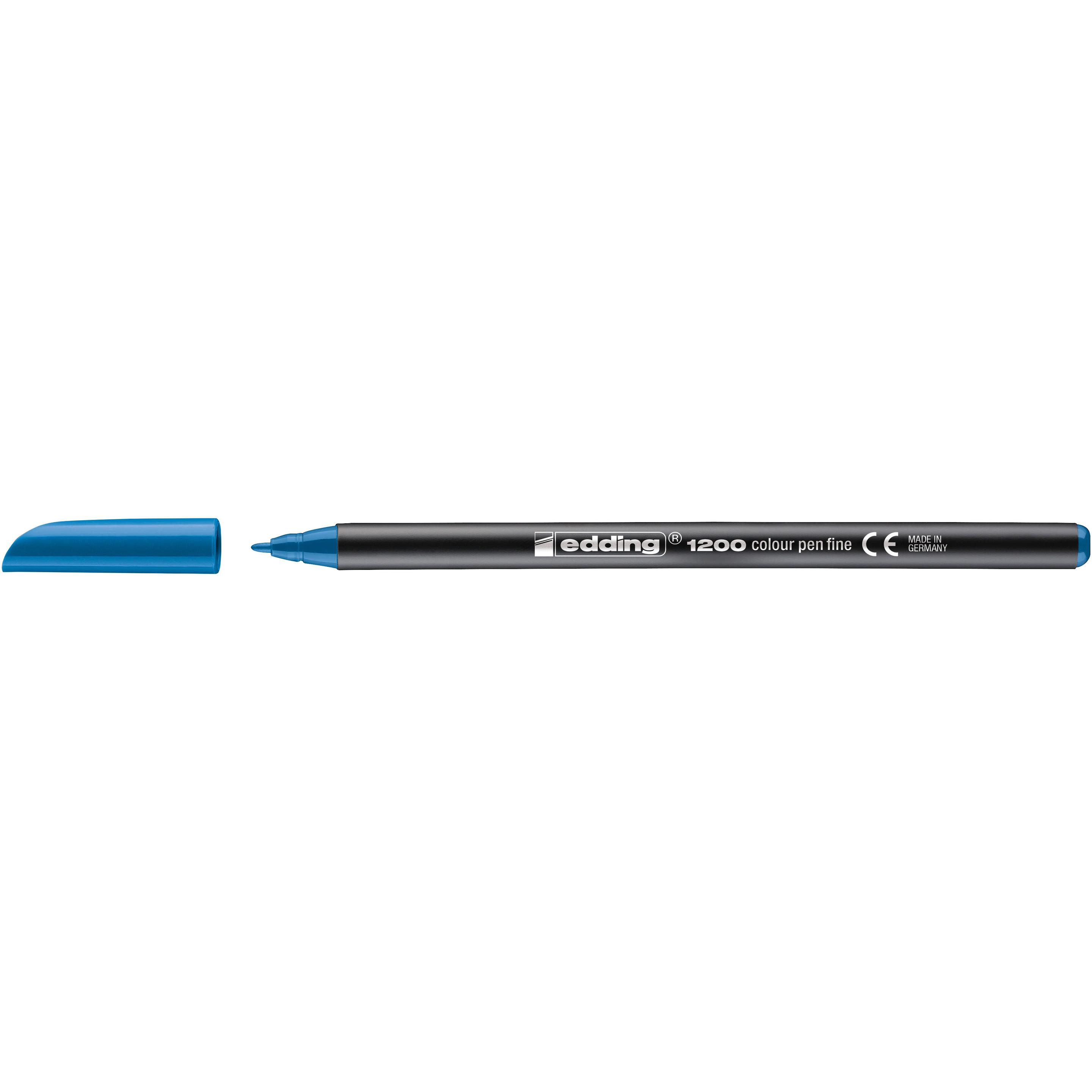 10x Edding, Malstifte, 1200 - Fasermalstifte (Blau, 1 x)