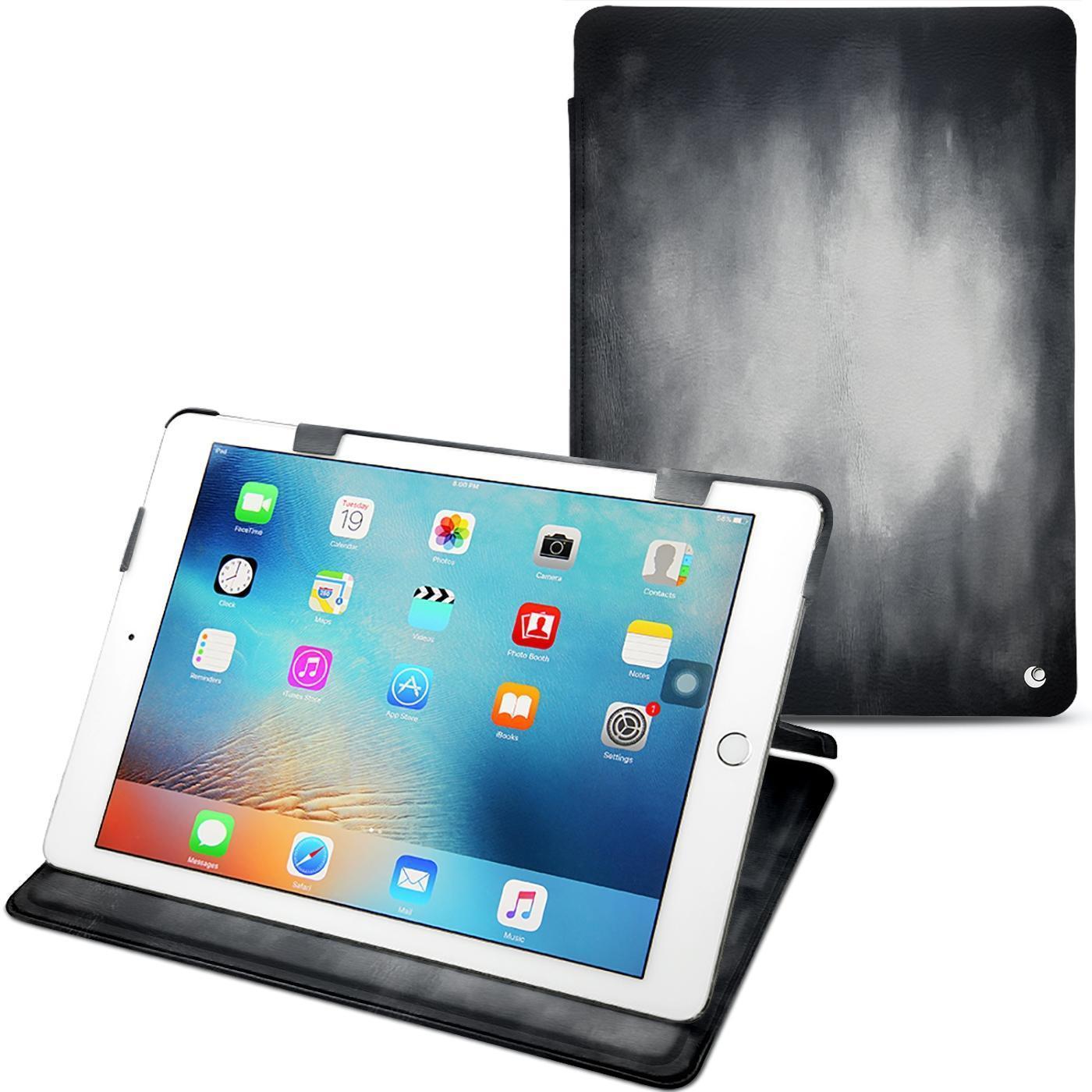 Noreve Lederschutzhülle horizontal (iPad 9.7), Tablet Hülle, Grau