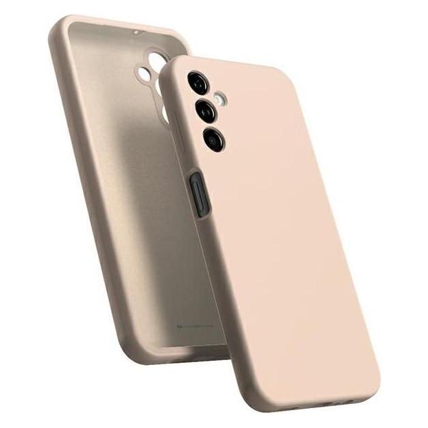 Mercury Rosa Silicone Samsung A15 5G A156 Różowo-Piaskowy/Sabbia (Samsung Galaxy A15 5G), Cover Smartphone,