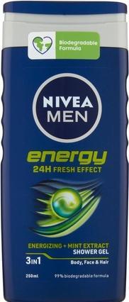 Actual product image NIVEA Men Energy Shower Shampoo 250ml (250 ml)