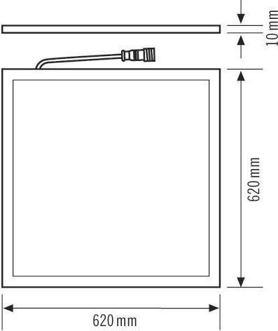 Actual product image Esylux LEDPanel 4000K