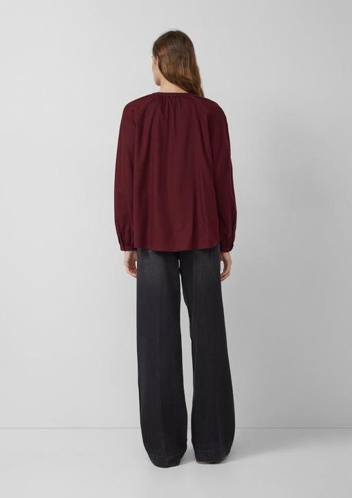 Immagine prodotto s.Oliver Bluse Geraffte Bluse im Relaxed Fit mit durchgehender Knopfleiste (40)