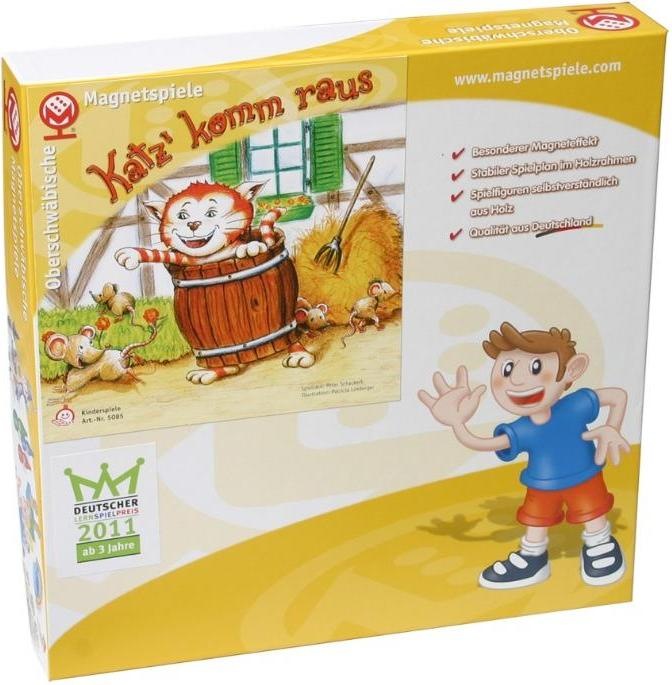 Oberschwäbische Magnetspiele 65085 - Katz 'komm raus, board Figure game, 2-4 players, ages 4+ (DE edition) (German)