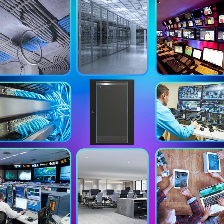 Actual product image Extralink 22U 800mm floor cabinet black (22 RU, 19 inch rack)