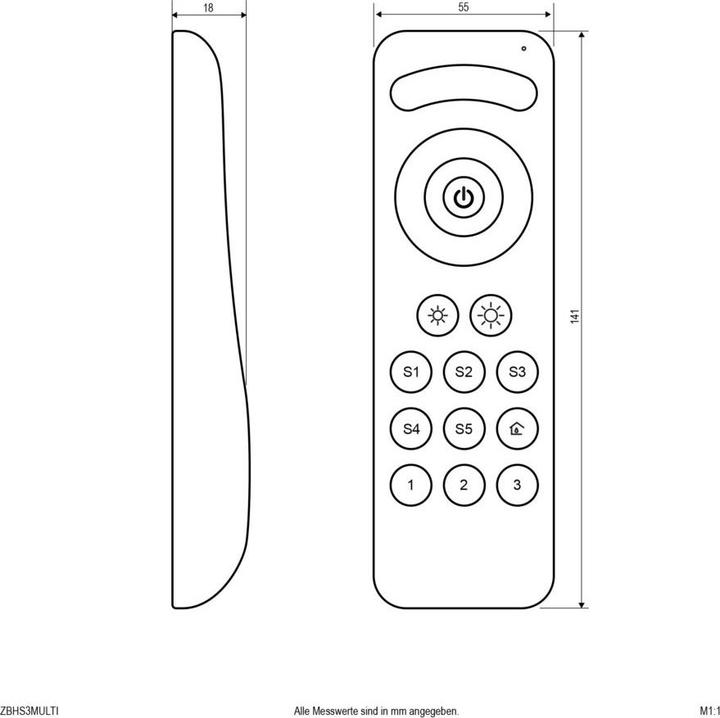 Image du produit EVN-Lichttechnik Émetteur à main Zigbee