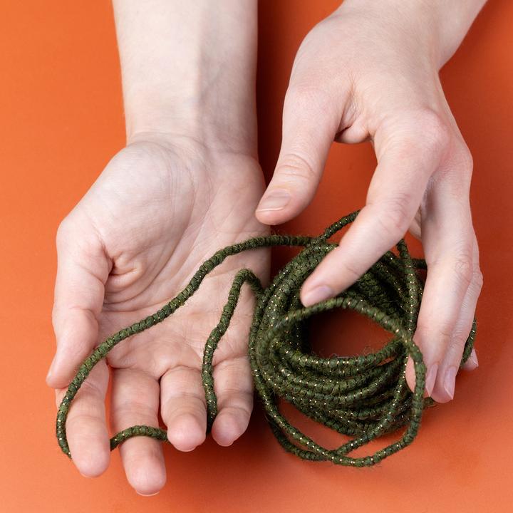 Produktbild Viana Wollkordel Grün Draht