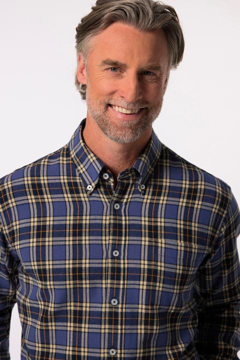 Produktbild Boston Park Karo-Flanellhemd, Langarm, Buttondown-Kragen, Comfort Fit (3XL)