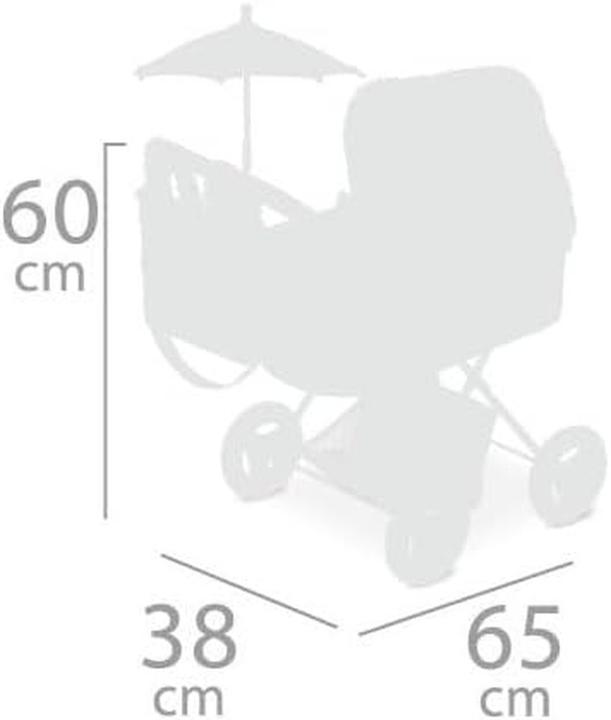 Productafbeelding DeCuevas Vintage Poppenwieg 38 x 65 x 60 cm