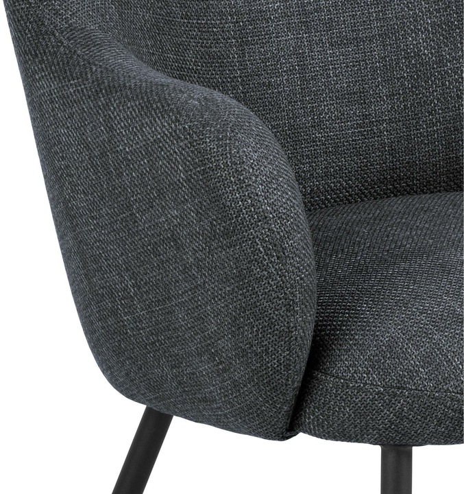 Produktbild AC Design Sessel Spencer Polyurethan (PU)/Stahl, Dunkelgrau