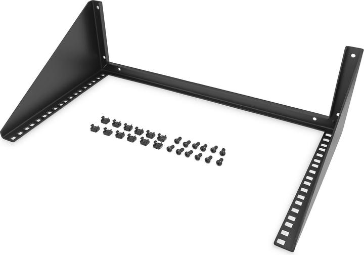 Image du produit Digitus Cadre de montage mural 6U, vertical 283 x 504 x 151 mm, noir (10.86 HE, Rack 19 pouces)