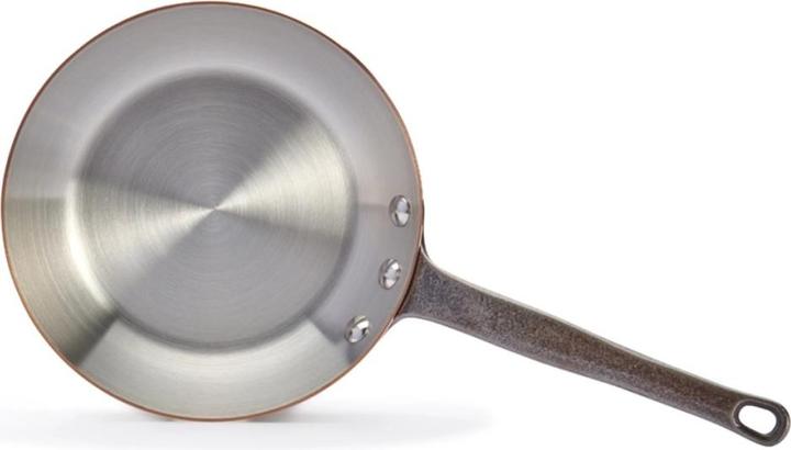 Produktbild de Buyer Inocuivre Bratpfanne mit Gusseisengriff (Bratpfanne, Edelstahl, Kupfer, 32 x 4 cm)