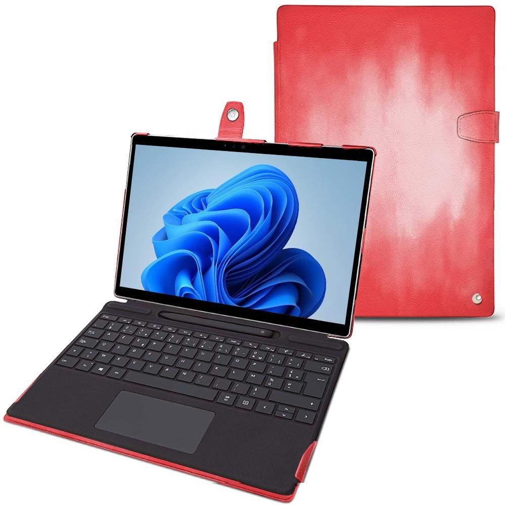 Noreve Lederschutzhülle Microsoft Surface Pro8 (Microsoft Surface Pro 8), Tablet Hülle, Rosa
