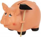 Actual product image IKO Piggy bank with hammer h=10cm l=15cm
