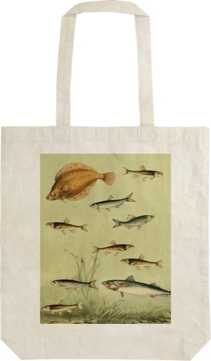 Produktbild Sköna Ting Baumwolltasche STBAG 64 Nordischer Fisch Szoperka