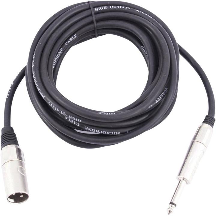 Actual product image Omnitronic Adapter cable XLR(M)/jack mono 10m sw (10 m, XLR Cables)