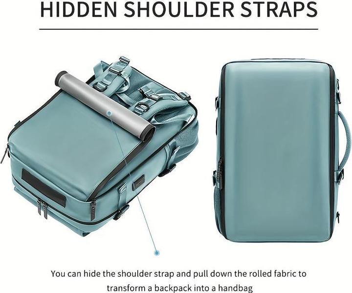 Immagine prodotto Only-Bags.Store Zaino impermeabile per computer portatile da 40,64 cm, zaino da viaggio con borsa per scarpe