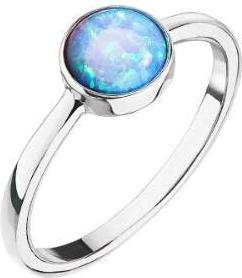 Produktbild Evolution Group Silver Ring with Blue Opal 15001.3 Light Blue Circuit 56 mm (56)
