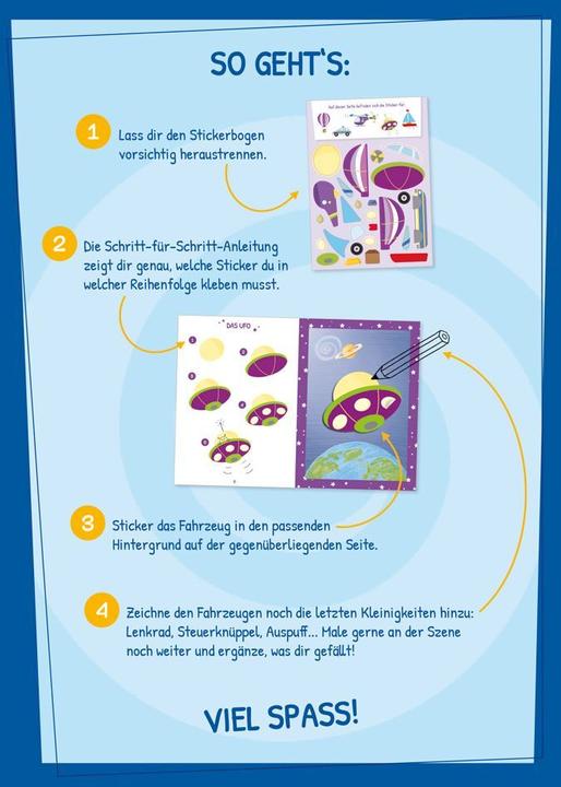 Produktbild Tessloff Stickern Schritt für Schritt. Fahrzeuge