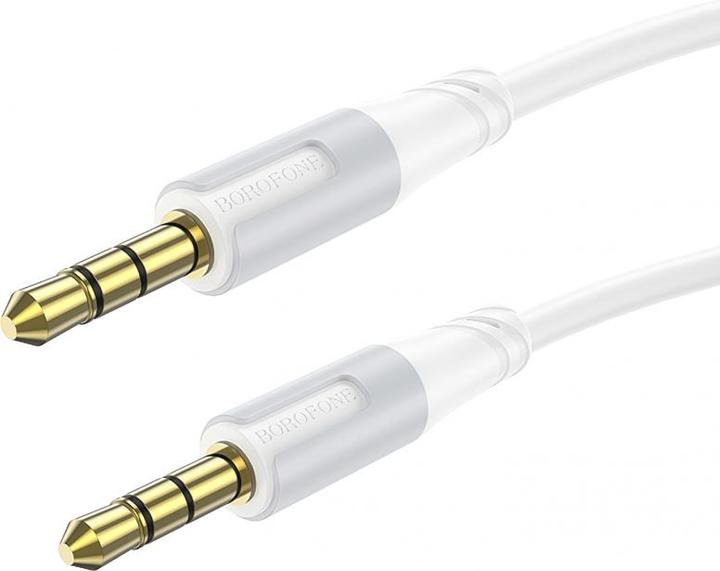 Borofone AUX-Kabel BL19 Creator - Klinke 3,5 mm auf Klinke 3,5 mm - 1 Meter weiss (1 m, Connettore da 3,5 mm (AUX))