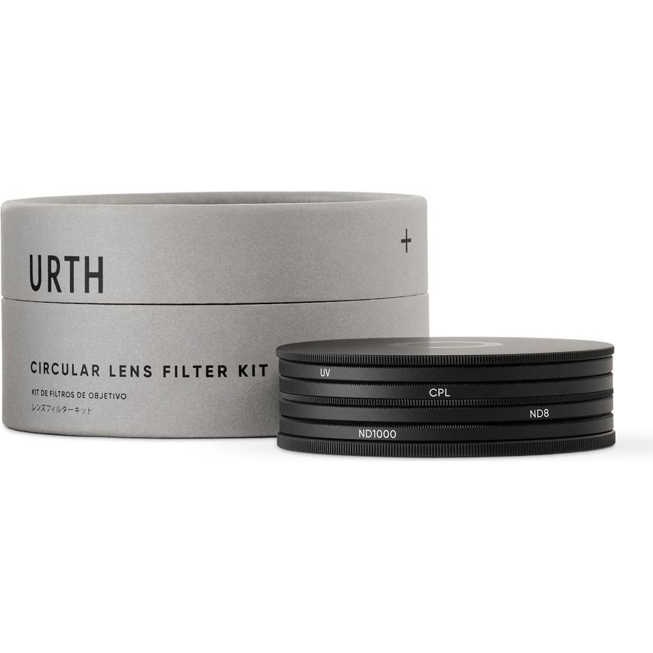 Urth 82mm UV, Circular Polarizing (CPL), ND8, ND1000 Lens Filter Kit (Plus+) (UV-Filter, 82 mm), Objektivfilter