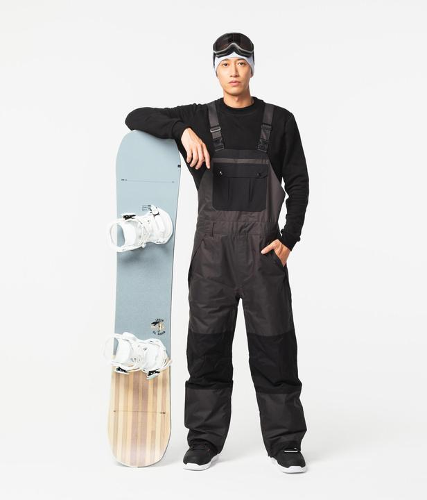 Produktbild Dreamscape Snowboardhose Latzhose Erwachsene wasserdicht - 500 schwarz (L)