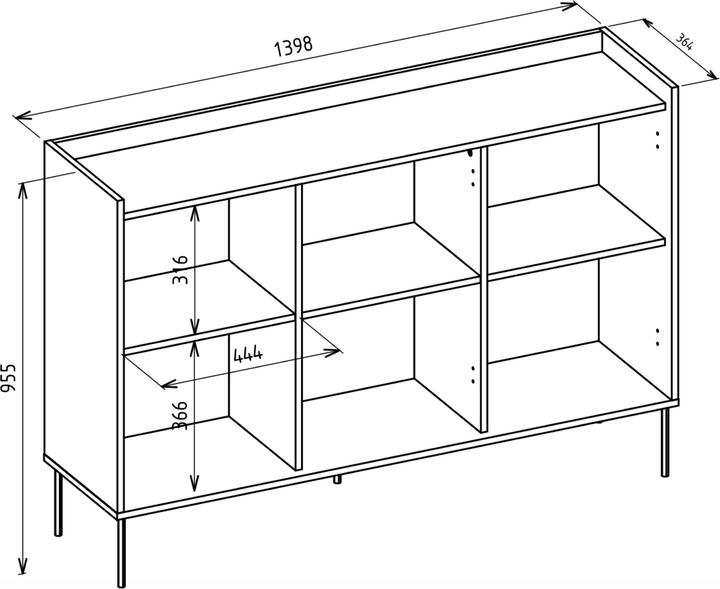 Produktbild Selsey Tovi (139.80 x 36.40 x 95.50 cm)