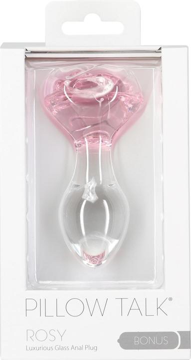Produktbild Pillow Talk Rosy Luxurious Glass Anal Plug with Bonus Bullet
