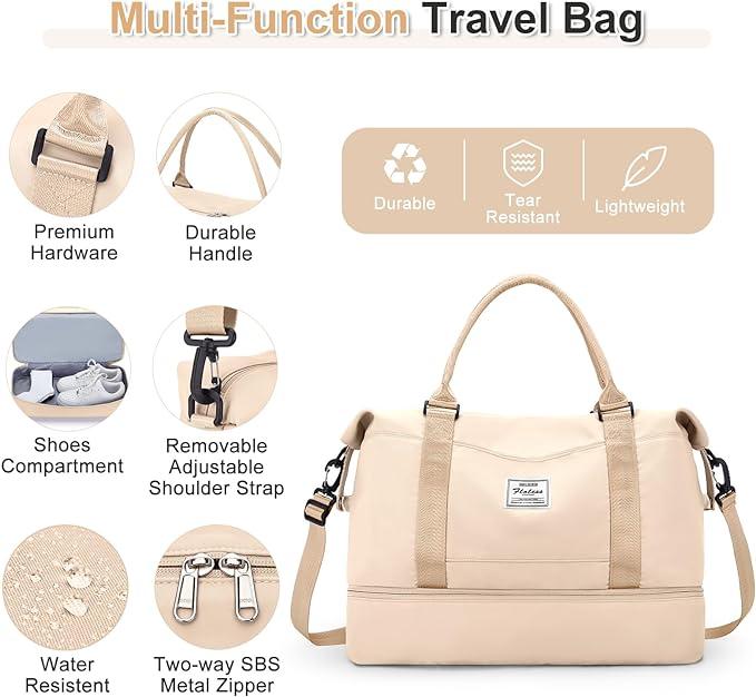 Immagine prodotto Only-Bags.Store 3 pezzi in viaggio con una borsa a mano grande, una borsa sportiva e un bagaglio impermeabile