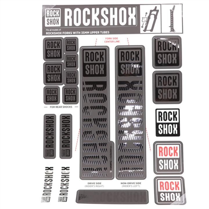 Produktbild RockShox Fork Decal Kit, 35mm Forks MY18 stealth
