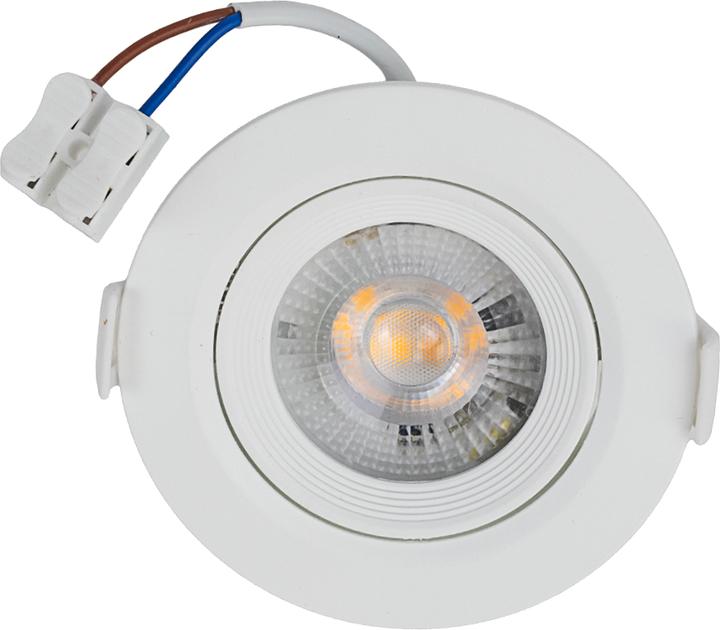 Luxula LED CCT Downlight, dimmbar, schwenkbar, in Weiss, 5 W, 450 lm, 3000 - 6500 K (einstellbar) (450 lm)