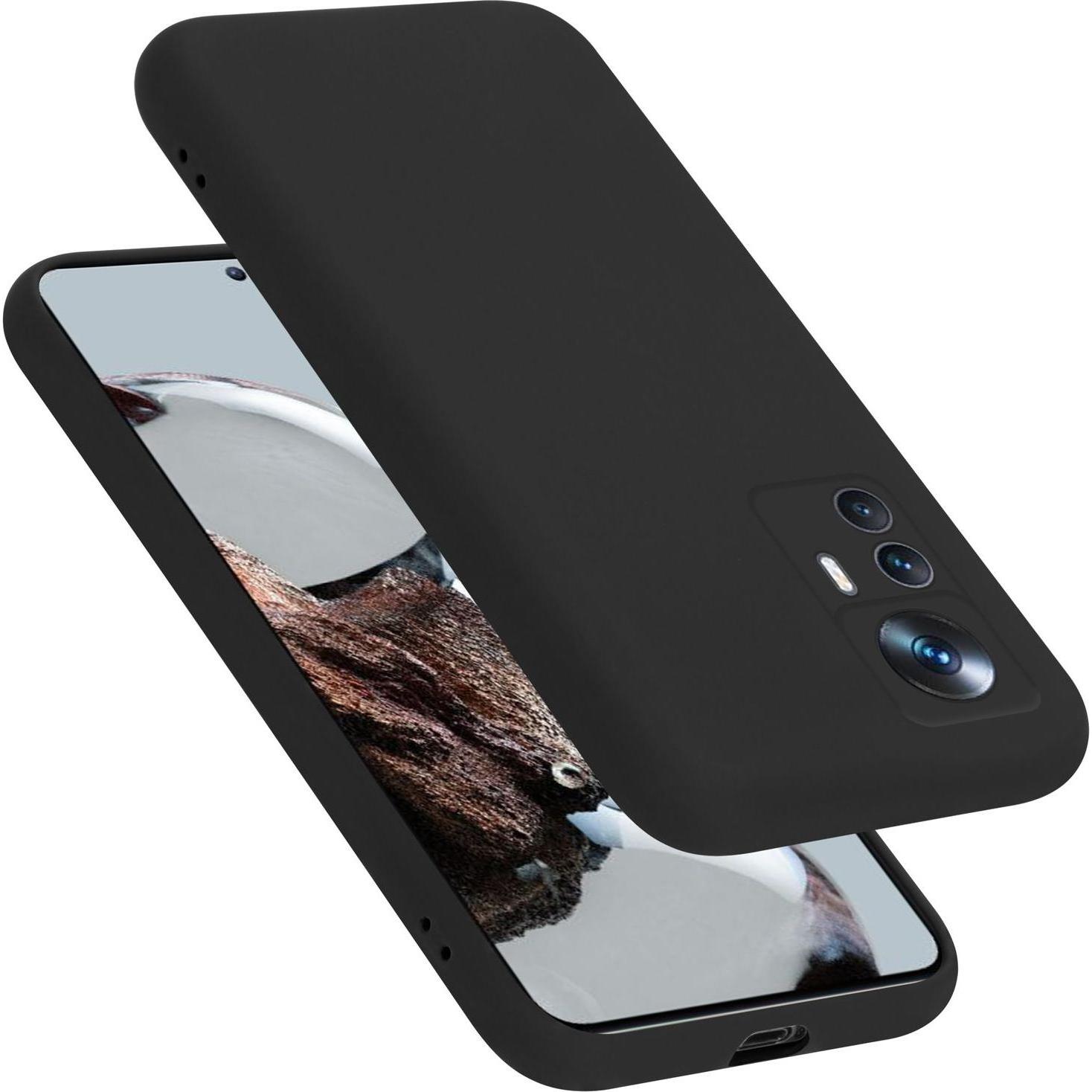 Cadorabo TPU Hülle für Xiaomi 12T / 12T PRO Liquid (Xiaomi 12T Pro, Xiaomi 12T), Smartphone Hülle, Schwarz