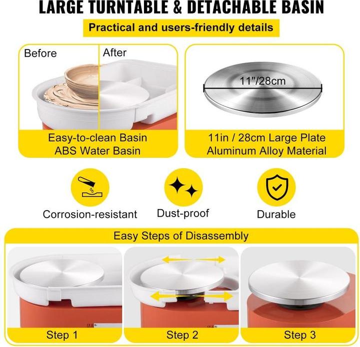 Actual product image Avetoe Electric potter's wheel